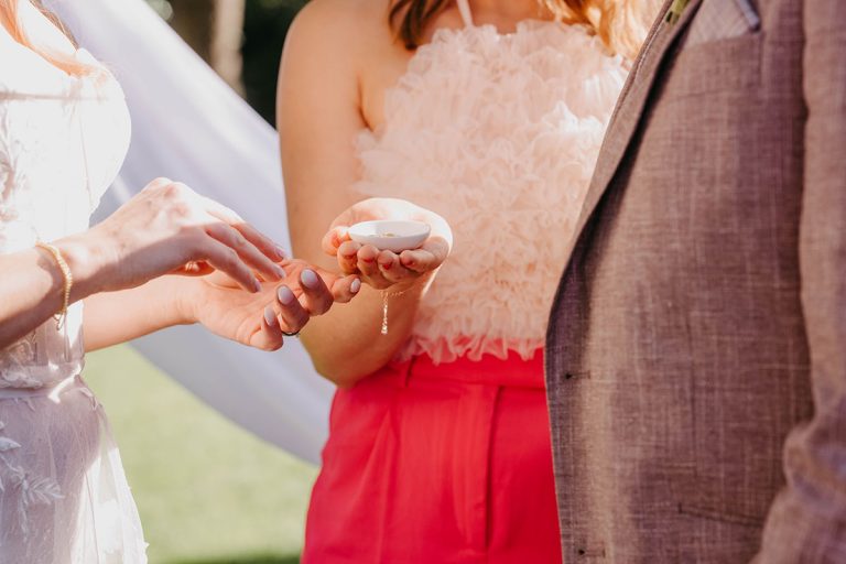 Tausch der Ringe wärend der freien Trauung